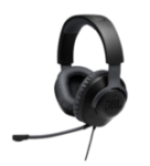 JBL Quantum 100 Wired Over Ear Gaming Headphones with Mic